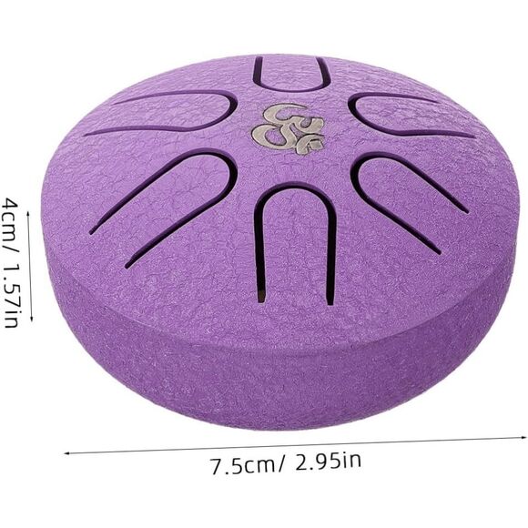 Mini Steel Tongue Rain Drum for Meditation Yoga Musical Education 3 Inch 6 Notes - Picture 6 of 9